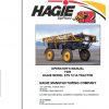 Hagie Hi Tractor STS 12 U1600990001 thru U1600990100 Operator Manual 493449 2008 1