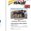 Hagie Hi Tractor STS 12 U1601001001 thru U1601001100 Operator Manual 493473 2009 1