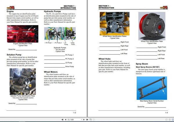 Hagie Hi Tractor STS 14 17001 17500 Technical Manual 493686 2016 2