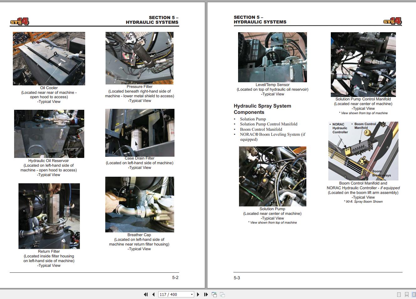 Hagie Hi Tractor STS 14 SNU16121515001 200 Technical Manual 493606 2016 2
