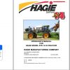 Hagie Hi Tractor STS 14 U1631111001 thru U1631111100 Operator Manual 493509 2010 1