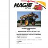 Hagie Hi Tractor STS 16 U1620990001 thru U1620990100 Operator Manual 493457 2008 1