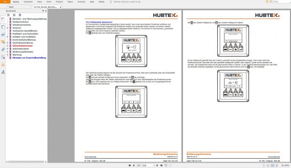 Hubtex Forklift 4.1 GB PDF German Updated 2021 Service and Part Manual DVD DE 14