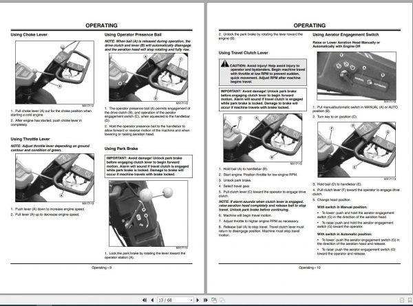 John Deere Aecore Aerator 800 PIN 045001 1 Operators Manual OMTCU17121 J2 2002 2