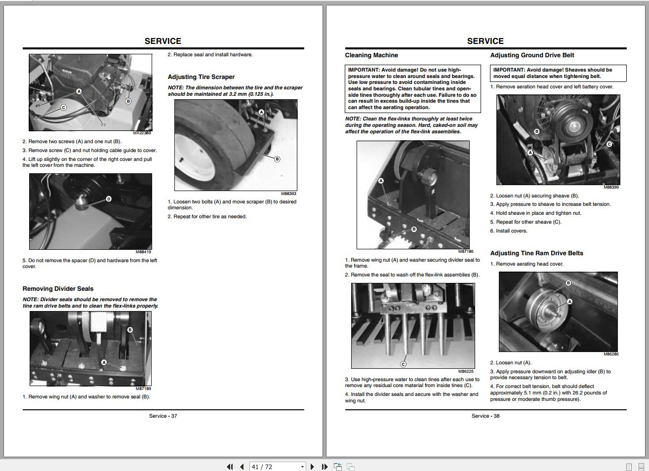 John Deere Aecore Aerator 800 PIN 080001 Operator's Manual OMTCU27923