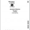 John Deere Alternator and Startor Workshop Manual CTM164 Czech 1