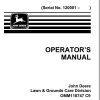 John Deere Backhoe 10A SN 120001 Operators Manual OMM118747 C9 1