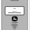 John Deere Blade Operators Manual OMM165333 A2 1