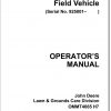 John Deere Bunker Field Vehicle 1200A SN 925001 Operators Manual OMMT4665 H7 1