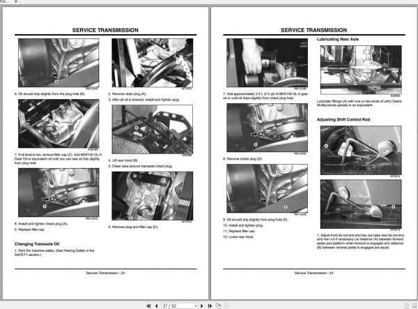 John Deere Bunker Rake 1200A SN 170001 Operators Manual OMTCU27928 L9 2009 2