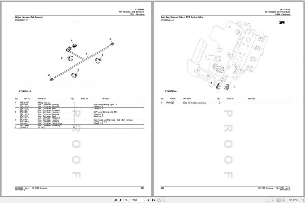 John Deere Combine X9 1100 Parts Catalog PC13709 04 2