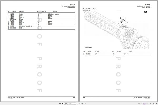 John Deere Combine X9 1100 Parts Catalog PC13709 05 2