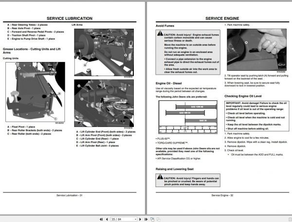John Deere Commercial Mower 8400 SN 010001 Operators Manual OMTCU23702 I9 2