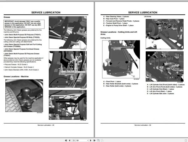John Deere Commercial Mower 8400 SN 020001 Operators Manual OMTCU29673 K0 2010 2