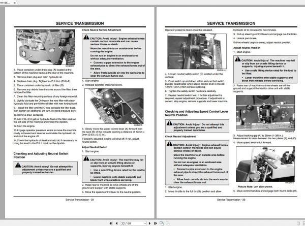 John Deere Commercial Walk Behind Mower 7H17 7H19 SN 010001 Operators Manual OMTCU18370 C4 2004 2