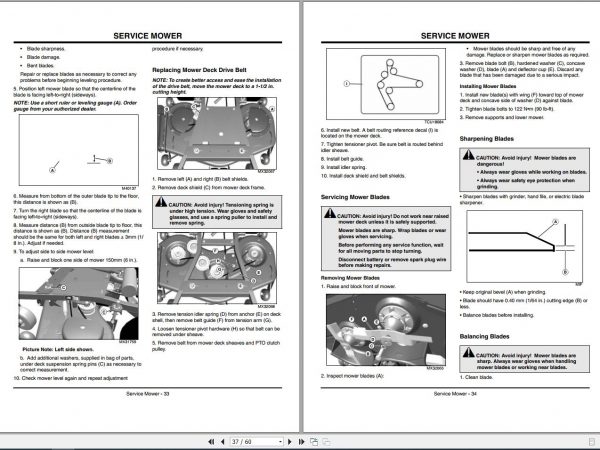 John Deere Commercial Walk Behind Mower 7H17 7H19 SN 030001 020001 Operators Manual OMTCU21434 L8 2