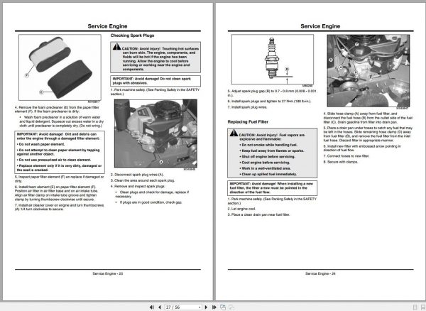 John Deere Commercial Walk Behind Mower WG32A WG36A WG48A SN 010001 Operators Manual OMTCU30940 D1 2011 2
