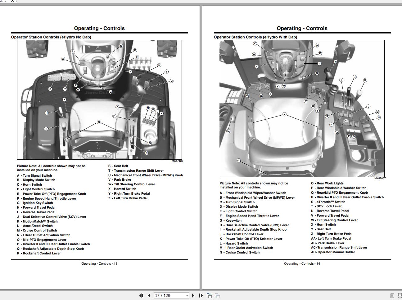 John Deere Compact Utility Tractor 3320 3520 3720 Operator's Manual OMLVU23862 E1 2011