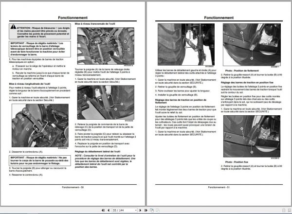 John Deere Compact Utility Tractor 3320 3520 3720 Operators Manual OMLVU25051 B2 2012 FR 2