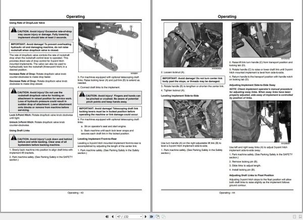 John Deere Compact Utility Tractor 3320 3520 3720 Operators Manual OMLVU26141 F2 2012 2