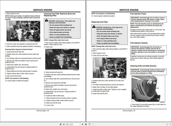 John Deere Compact Utility Tractor 3320 3520 3720 SN 100001 Operators Manual OMLVU17940 J7 2007 2
