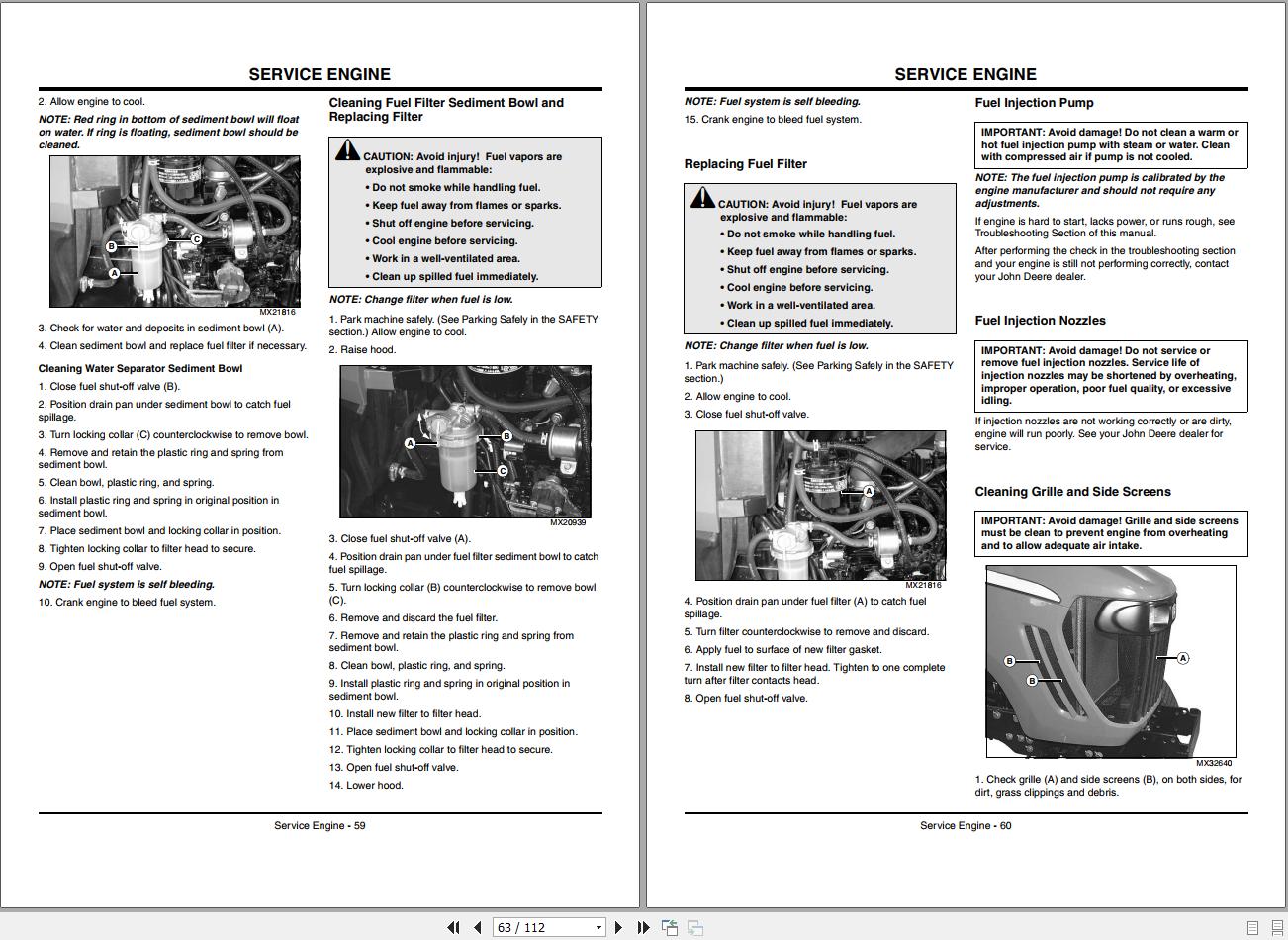 John Deere Compact Utility Tractor 3320 3520 3720 SN 100001 Operator's Manual OMLVU17940 J7 2007