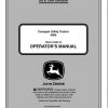 John Deere Compact Utility Tractor 4005 SN 000101 Operators Manual OMLVU19592 E2 2012 1