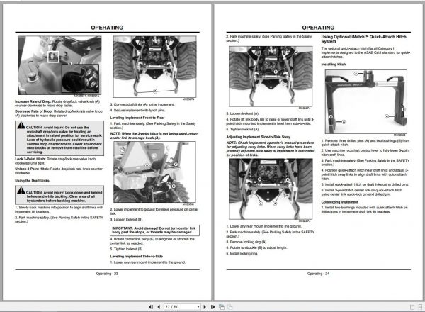 John Deere Compact Utility Tractors 2305 SN 120001 Operators Manual OMLVU23228 B0 2010 2
