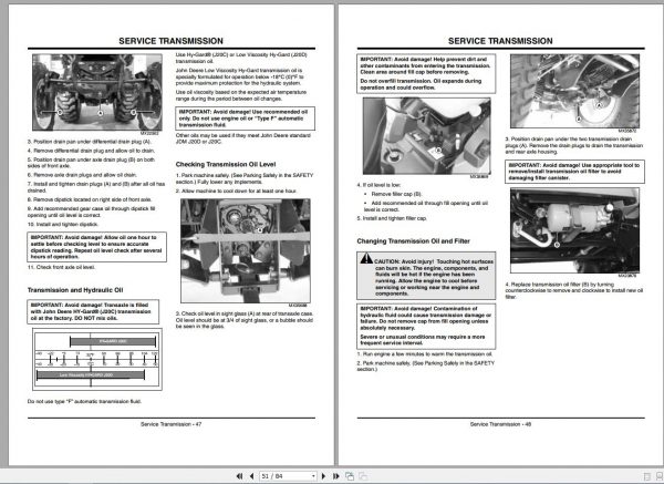 John Deere Compact Utility Tractors 2320 SN 102001 Operators Manual OMLVU22982 K9 2009 2