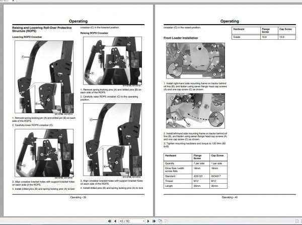 John Deere Compact Utility Tractors 2320 SN 102001 Operators Manual OMLVU26079 F2 2012 2
