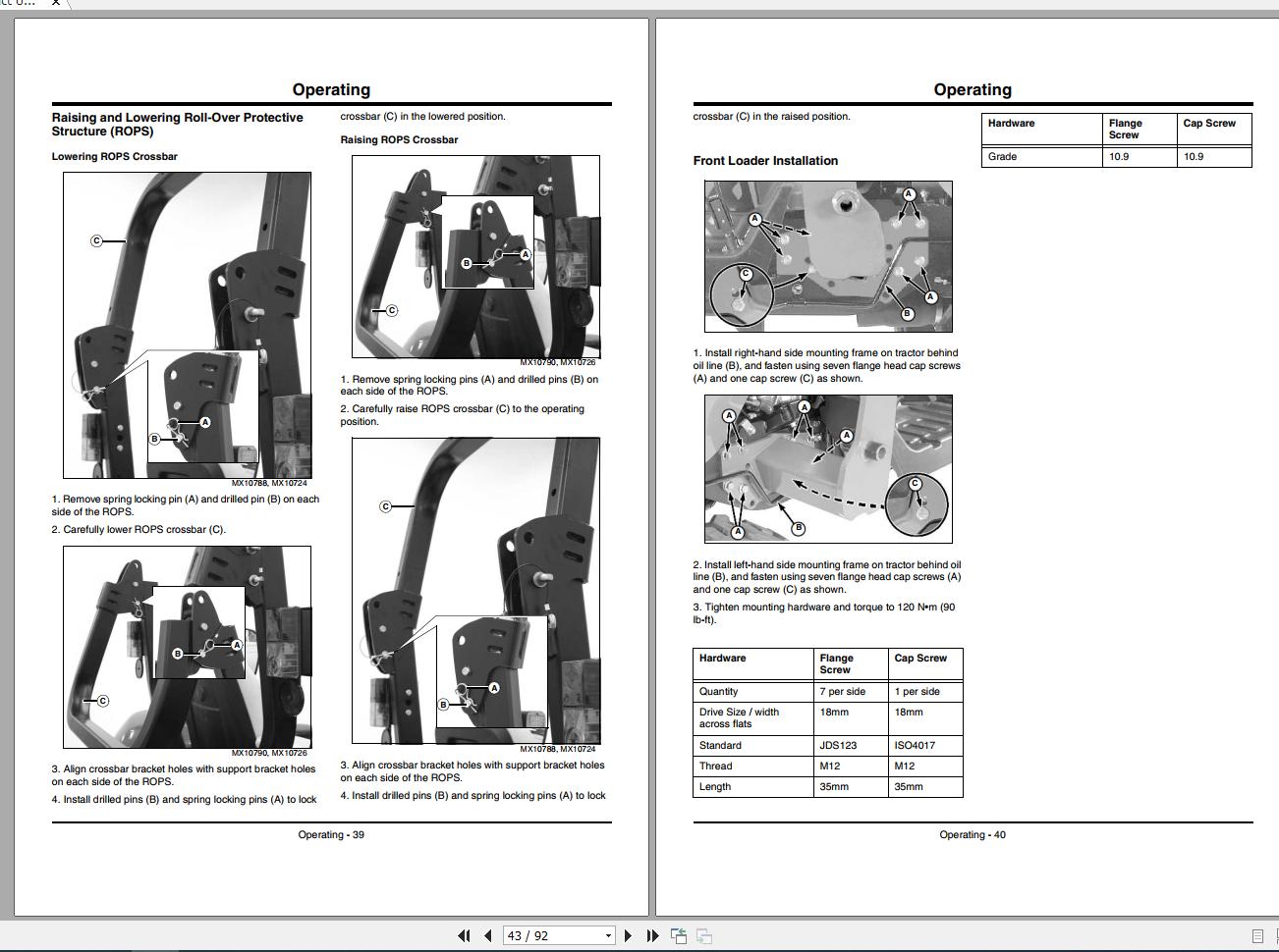 John Deere Compact Utility Tractors 2320 SN 102001 Operators Manual OMLVU26079 F2 2012 2