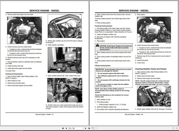 John Deere Compact Utility Tractors 790 SN 592446 Operators Manual OMLVU14371 G3 2002 2