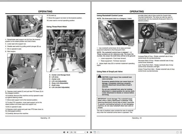 John Deere Compact Utility Tractors 790 SN 790001 Operators Manual OMLVU15440 B4 2004 2