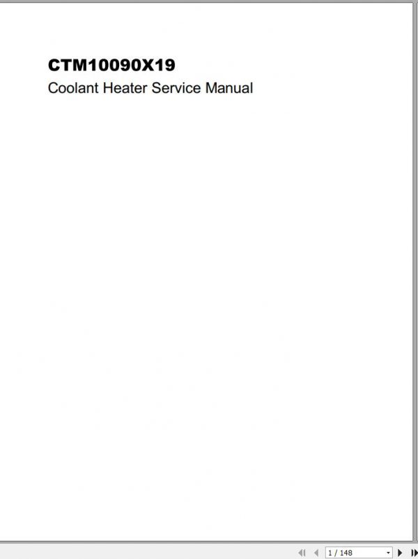 John Deere Cooland Heater Hydronic M12 Service Manual CTM10090X19 1