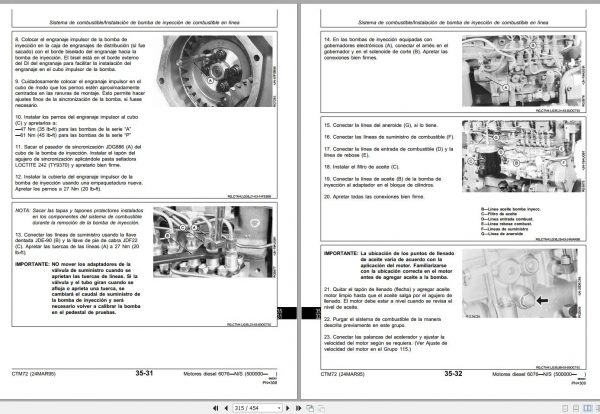 John Deere Diesel Motor 6076 Series 400 Technical Manual CTM72 ES 2