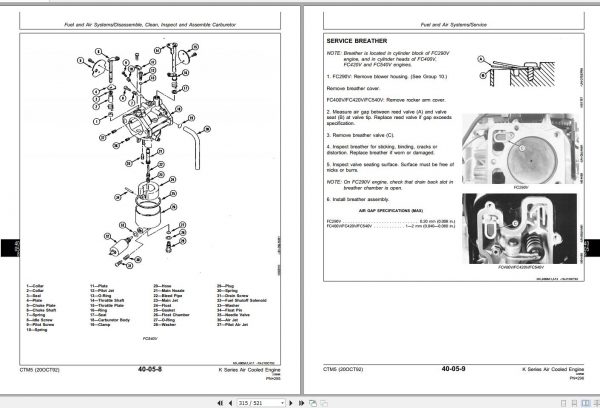 John Deere Engines Air Cooled K Series Technical Manual CTM5 3