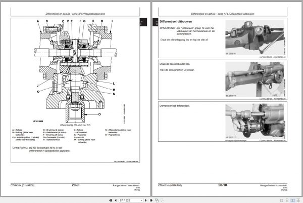 John Deere Front Axle APL 045 AS Technical Manual CTM4514 NE 2