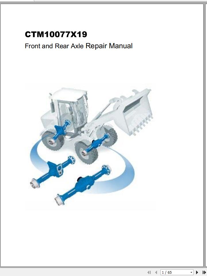 John Deere Front Rear Axle CTM10077X19 Series S128 Repair Manual 1