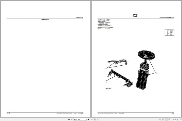 John Deere Hinged Frame Draper Platform HD50R Parts Catalog PC13713 04 2
