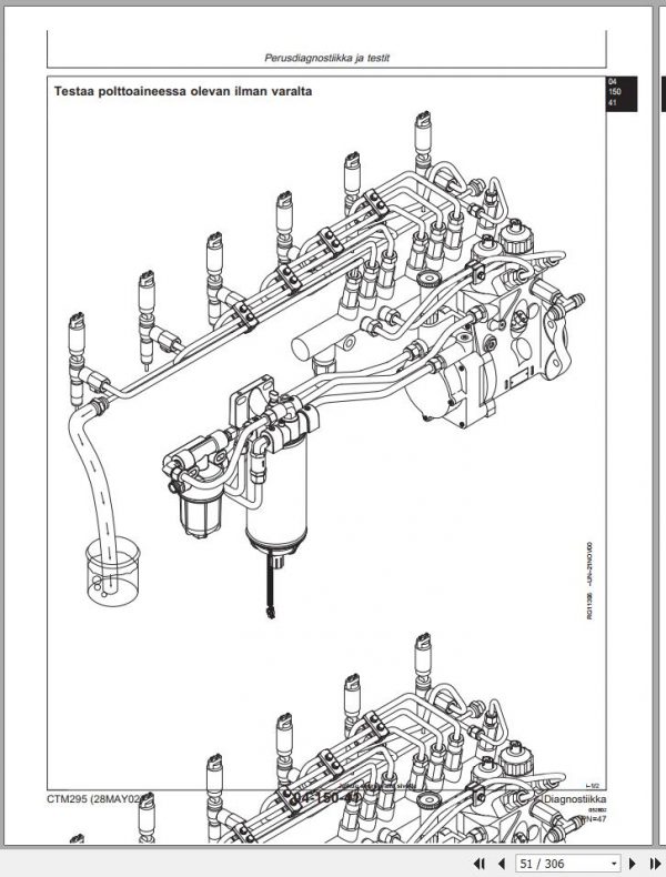 John Deere PowerTech Diesel Engine 8.1L 6081 HTJ01 02 03 Technical Manual CTM295 FIN 1