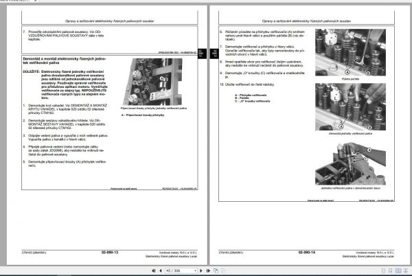John Deere Powertech Diesel Engine 10.5L 12.5L Workshop Manual CTM163 Czech 2