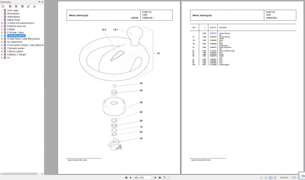 Jungheinrich Forklift 2ET3000 Spare Parts Manual FN426319 2