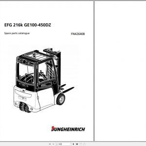 Jungheinrich Forklift EFG 216k GE100 450DZ Spare Parts Manual FN426408 1