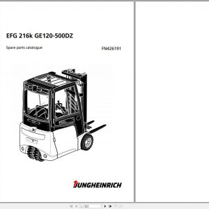 Jungheinrich Forklift EFG 216k GE120 500DZ Spare Parts Manual FN426191 1