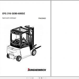 Jungheinrich Forklift EFG 316 GE80 600DZ Spare Parts Manual FN426463 1