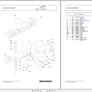 Jungheinrich Forklift EFG 316 GE80 600DZ Spare Parts Manual FN426463 2