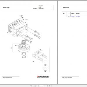 Jungheinrich Forklift EFX 413 XS 120 650 DZ Spare Parts Manual FN426503 2