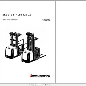 Jungheinrich Forklift EKS 210 ZF 080 475 DZ Spare Parts Manual FN426443 1