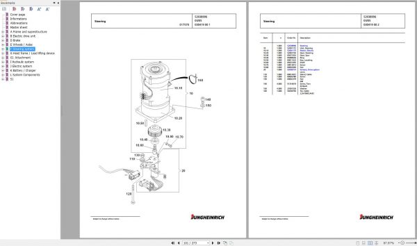 Jungheinrich Forklift EKX 410 GI 119 475 ZT Spare Parts Manual FN426356 2
