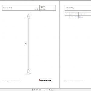 Jungheinrich Forklift ESE 120 Spare Parts Manual 91654077 2